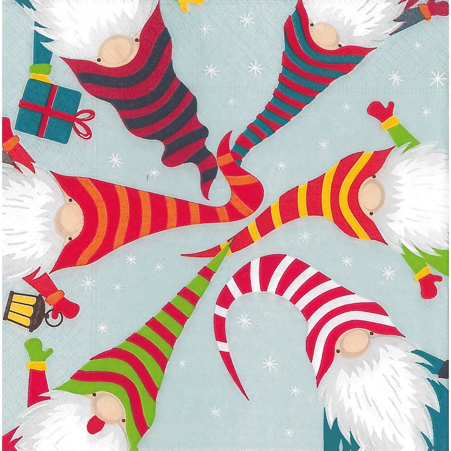 Serviettes en papier "têtes de lutin", 33 x 33 cm, 20 serviettes