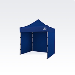 Scherenzelte 2x2m - mit 3 Wänden - Blau Image
