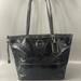 Coach Bags | Coach F15142 East West Gallery Embossed Black Patent Leather Tote | Color: Black/Silver | Size: Approx. 9.5''W X 9.5'' H X 4'' D