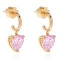 Kate Spade Jewelry | Kate Spade My Love Pink Heart Earrings | Color: Gold/Pink | Size: Os