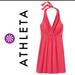 Athleta Dresses | Athleta Coral Go Anywhere Halter Dress | Color: Pink/Red | Size: 8p