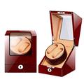 Automatic Watch Winder Wooden Box for 4 Rotating Storage and 6 Watch Storage Bit Display Case 5 Rotation Modes Watch Winder watch shaker box little surprise