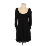 Roxy Casual Dress Scoop Neck Long sleeves: Black Dresses - Women's Size X-Small