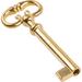 UNIQANTIQ HARDWARE SUPPLY Brass Plated Hollow Barrel Skeleton Key Metal in Yellow | 2.87 H x 0.1 W x 1 D in | Wayfair S-30K