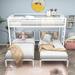 Harriet Bee Twin Over Twin & Twin Metal Triple/Quad Bunk Bed Metal in White | 72 H x 77 W x 91 D in | Wayfair 7F7C3B8B03564A8A9244E6EBE4A112A4