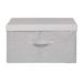 Latitude Run® Fabric Box Fabric in Gray | 9.84 H x 17.71 W x 13.77 D in | Wayfair F3C2A5342B174F3DAECAE92C0A08609E