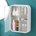 Rebrilliant Kasei Cosmetic Makeup Organizer Plastic in White | 16.73 H x 12.79 W x 3.81 D in | Wayfair 3446C45C9C674B72A01570E63595886F