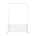 Rebrilliant Clothing Garment Rack w/ Shelves, Cloth Hanger Rack Stand Clothes Drying Rack For Hanging Clothes in White | Wayfair