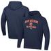 Men's Under Armour Navy Auburn Tigers Softball All Day Arch Fleece Pullover Hoodie