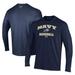Men's Under Armour Navy Midshipmen Baseball Performance Long Sleeve T-Shirt