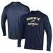 Men's Under Armour Navy Midshipmen Softball Performance Long Sleeve T-Shirt