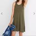 Madewell Dresses | Madewell Highpoint Tank Dress Size Xxs | Color: Green | Size: Xxs