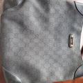 Gucci Bags | Gucci Gg Logo Monogram Signature Black Denim Canvas Leather Shoulder Bag 196140 | Color: Black | Size: Os