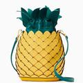 Kate Spade Bags | Kate Spade Pineapple Crossbody Bucket Bag Amazing Colada Novelty Yellow Green | Color: Green/Yellow | Size: 6.75"H X 5.75"W X 4.33"D