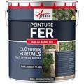 Peinture métal et fer pour portail, grille, garde-corps : ARCALAQUE 101 - 2.5 L Gris Anthracite