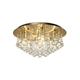 Inspired Lighting - Inspired Deco - Acton - Plafonnier 5 Lumière E14, Rond 460mm, Laiton Antique,