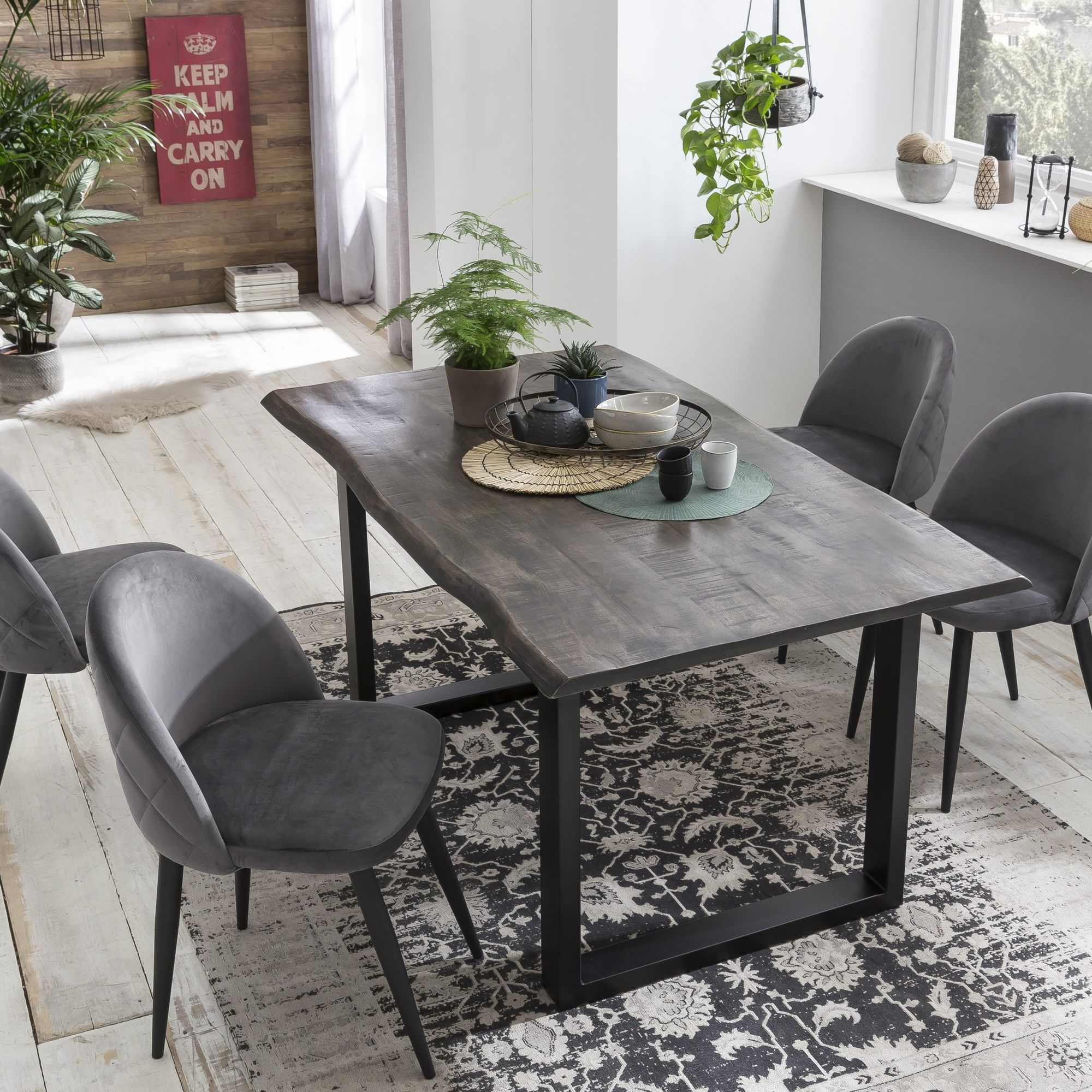 SIT tables & co »Salinas« Esstisch grau Mangoholz