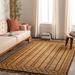 Maia 2'6" x 8' Handmade Jute Moroccan Jute Clay/Caramel/Gemstone/Chocolate Brown/Tan/Charcoal/Dark Brown Runner - Hauteloom