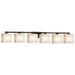 Fusion Regency 6-Light LED Rectangular Bath Bar - Weave - Bronze