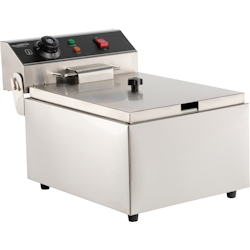 Chefgastro Elektro Tischfritteuse 1x6 Liter BxTxH 290x440x290mm Image