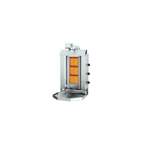 Chefgastro Gyros Grill Gas Motorposition oben 3 Heizzonen BxTxH 515x550x960mm