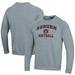 Men's Under Armour Gray Auburn Tigers Softball All Day Arch Fleece Pullover Sweatshirt