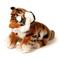 Tiger Baby, sitzend - 20 cm (Höhe) - Plüsch-Wildtier - Plüschtier Kuscheltiere braun/weiß