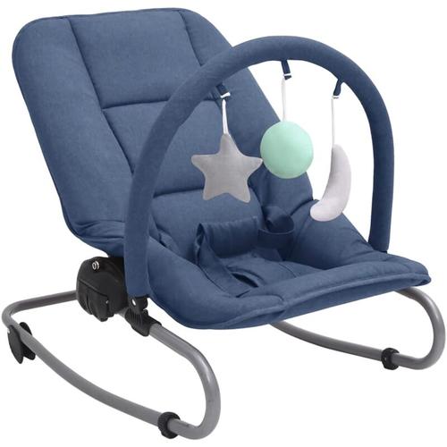 Babywippe Marineblau Stahl Vidaxl