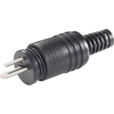 BKL Electronic 0205003/K Lautsprecher-Steckverbinder Stecker, gerade Polzahl: 2 Schwarz 1 St. Image