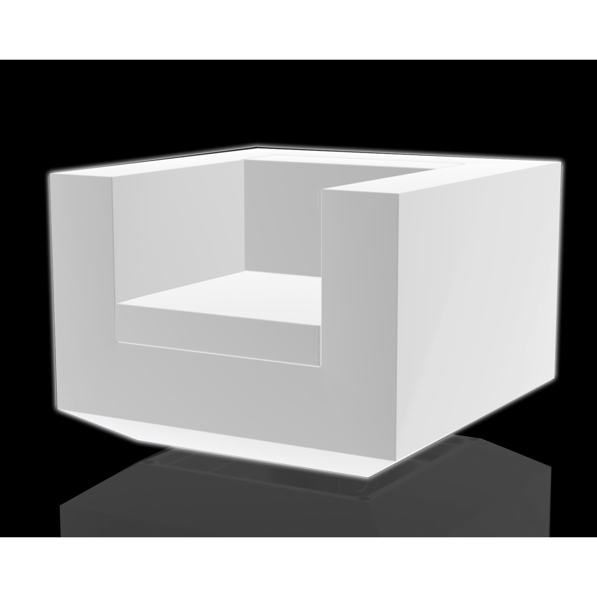 Vondom »VELA« Outdoor Lounge Sessel LED-Beleuchtung RGB LED DMX Batterie