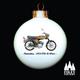 CMC: Yamaha - 1973 FS1-E 50cc Fizzy 50 - Classic Sports Moped - Inspired - Illustrated - Tribute - Fine Bone China - Bauble