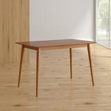 Corrigan Studio® Goodyear Solid Wood Dining Table Wood in Brown/Green | 29.01 H x 47.2 W x 29.48 D in | Wayfair 83928C2D24894730A72C47830E77E642