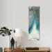 East Urban Home Heliotrope II by Blakely Bering - Panoramic Gallery-Wrapped Canvas Giclée Print Canvas, in Blue/Green/White | Wayfair