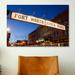 East Urban Home 'Fort Worth Stockyards, Fort Worth, Texas' Photographic Print on Canvas Metal in Black/Blue/White | 40 H x 60 W x 1.5 D in | Wayfair