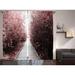 East Urban Home Abigayil Mysterious Forest Exotic Nature Misty Woodland Semi-Sheer Curtain Panel Polyester | 84 H in | Wayfair