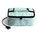 HOTLOGIC Food Warming Tote, Lunch Bag 120V, Aqua Floral