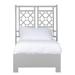 David Francis Furniture Lattice Back Standard Bed Wood/Wicker/Rattan in Gray | Extra-long Twin | Wayfair B4025BED-TXL-S152