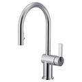 Moen Cia One-Handle High Arc Pulldown Kitchen Faucet w/ Power Boost in Gray | 16.88 H x 6.48 W x 10.63 D in | Wayfair 7622