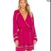 Free People Dresses | Free People Delilah Wrap Mini Dress | Color: Pink | Size: Xs