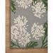 Gray/Green 90 x 30 x 0.5 in Area Rug - Rifle Paper Co. x Loloi Joie JOI-04 Hydrangea Gray Rug Wool | 90 H x 30 W x 0.5 D in | Wayfair