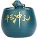 Umber Rea Pottery Creative Anti-Fly Ash Ashtray in Blue | 1.97 H x 9.84 W x 9.84 D in | Wayfair 07HQ446PXE7VNSRQRB