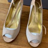 J. Crew Shoes | J. Crew Peep Toe Mary Jane Heels Cossette Suede Parent Whisper Pink Style 16951 | Color: Cream/Pink | Size: 7.5