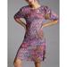 Anthropologie Dresses | Daily Practice Anthropologie Mp M Nwt Placed Print Ruched Mini Dress Petite | Color: Pink/Purple | Size: Mp