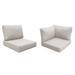 Latitude Run® Ayzlin Outdoor Cushion Cover Acrylic in Gray/White | 6 H in | Wayfair CK-FLORENCE-08d-BEIGE