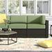 Wade Logan® Basden Indoor/Outdoor Cushion Cover Acrylic in Green | Wayfair CK-FLORENCE-11d-CILANTRO