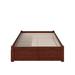 Winston Porter Rola Solid Wood Storage Platform Bed Wood in Brown | 16 H x 78.75 W x 82.5 D in | Wayfair 2119CA022FDC4CC789FE002E2F546A66