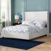 Joss & Main Tilly Upholstered Bed Upholstered in White | 55 H x 65 W x 85 D in | Wayfair DAEB3E865272444AB8A449394FAA775E