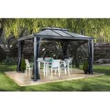 Sojag Ventura Aluminum Patio Gazebo Aluminum/Hardtop/Metal in Gray | 107.48 H x 166.54 W x 116.93 D in | Wayfair 500-9165197