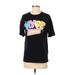 Short Sleeve T-Shirt: Black Graphic Tops - Women's Size Small