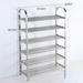 Rebrilliant Multi-Layer 18 Pair Shoe Rack Metal in Gray | 38.77 H x 23.62 W x 8.85 D in | Wayfair 0CACD988AFE4472FB064176C07436FBD